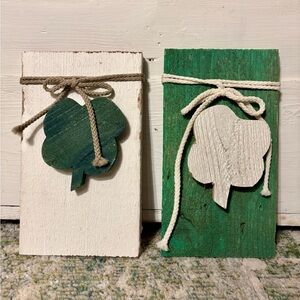 Wooden Shamrock St. Patrick’s Day Signs